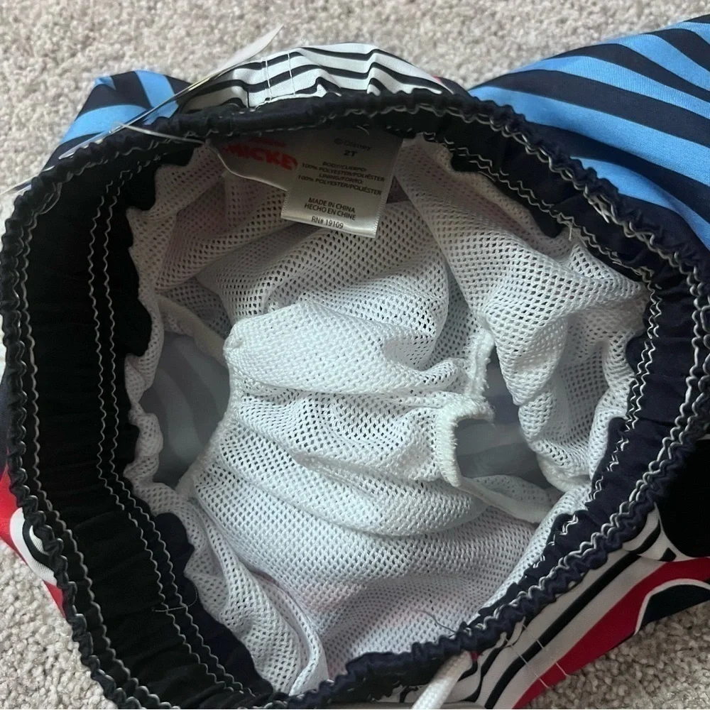 NWT Disney Junior Mickey swim trunks with UPF 50+ size 2T